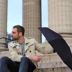 Paraply Enfärgad Jane Svart