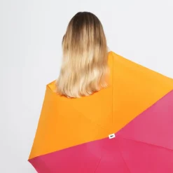 Paraply Two in tone Röd/rosa