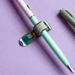 Penna kulspets rosa/grön