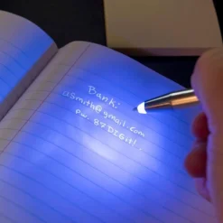 Penna osynligt bläck/lampa