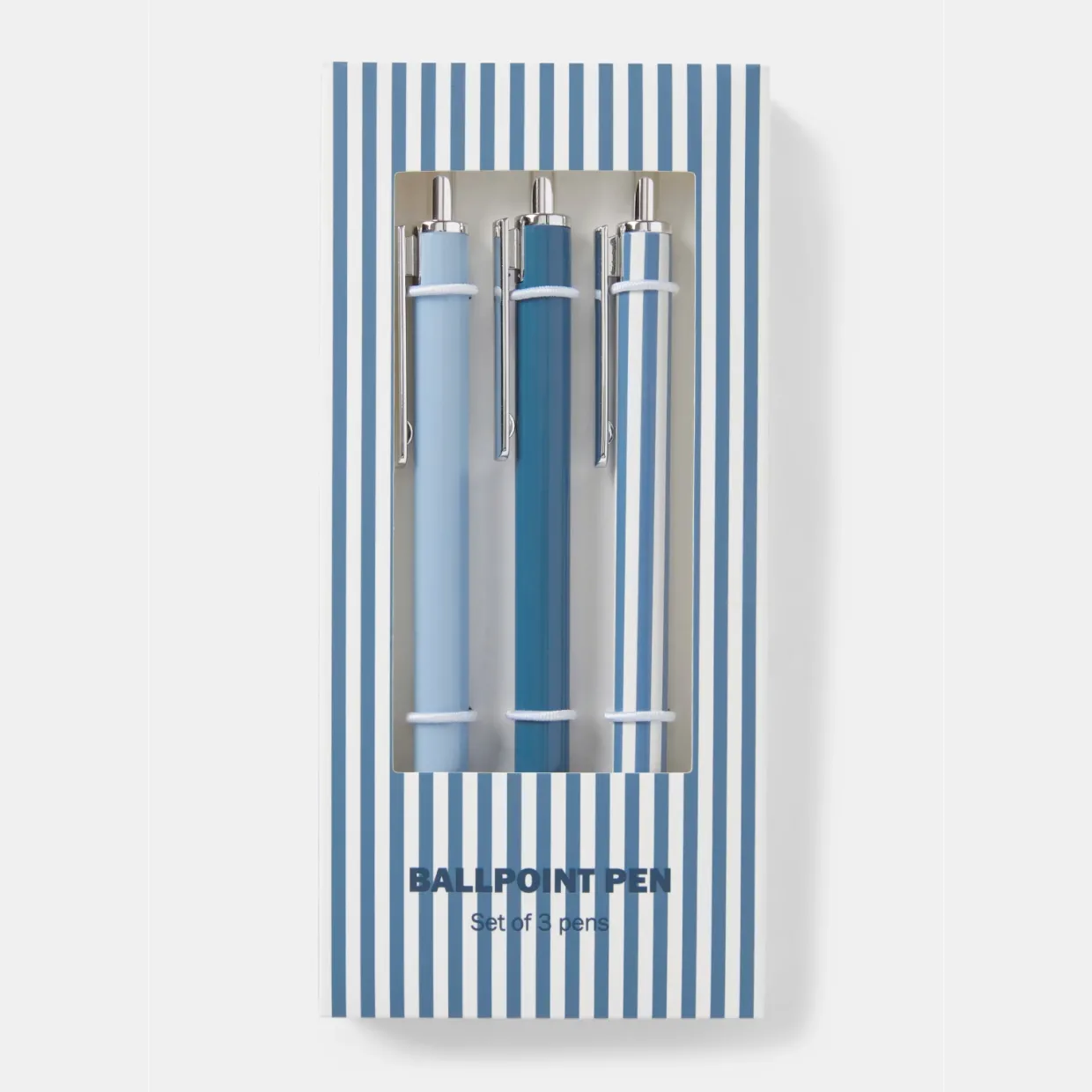 Pennset KIT 3-pack ljusblå/vit