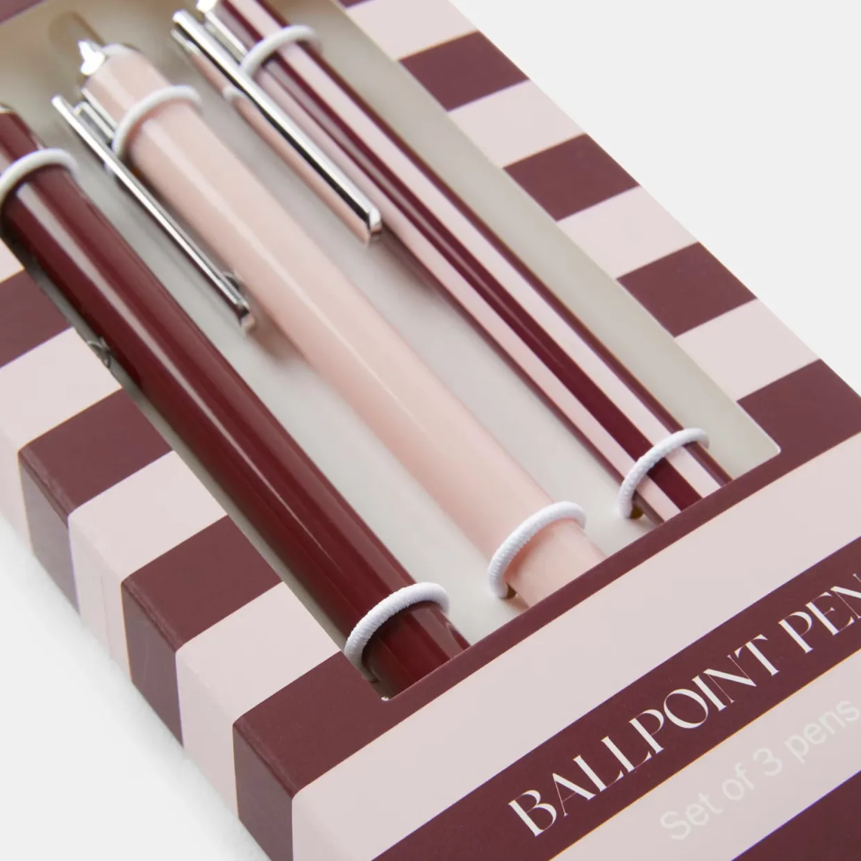 Pennset KIT 3-pack rosa/burgundy