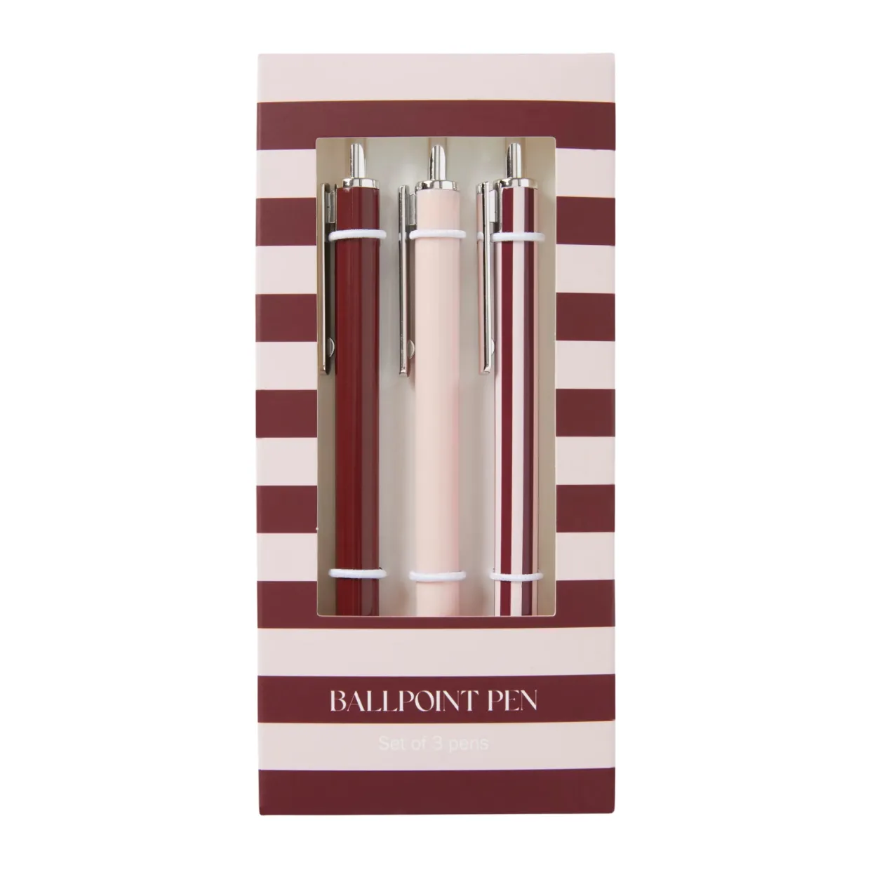 Pennset KIT 3-pack rosa/burgundy