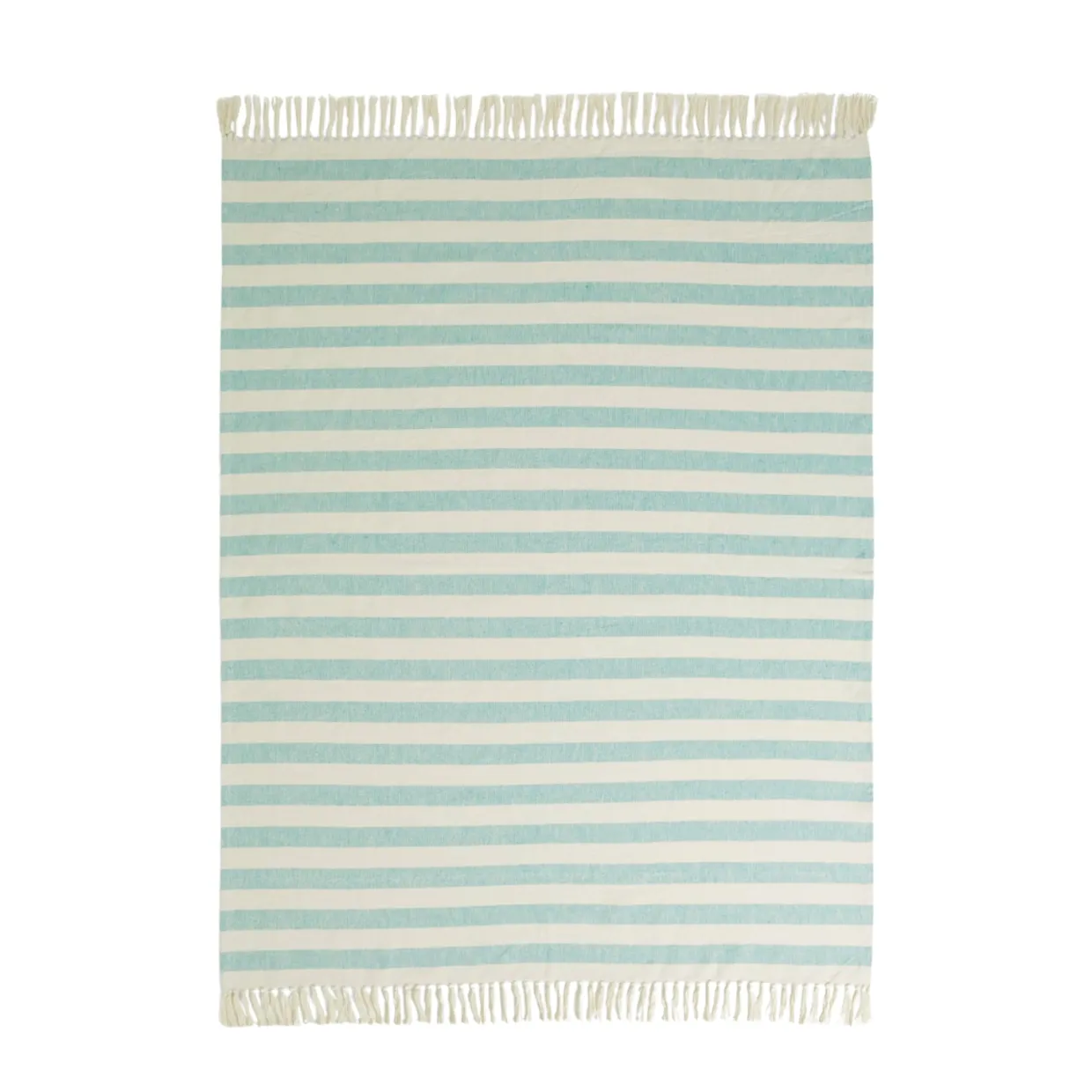 Pläd Elly Stripe 130x170cm turkos