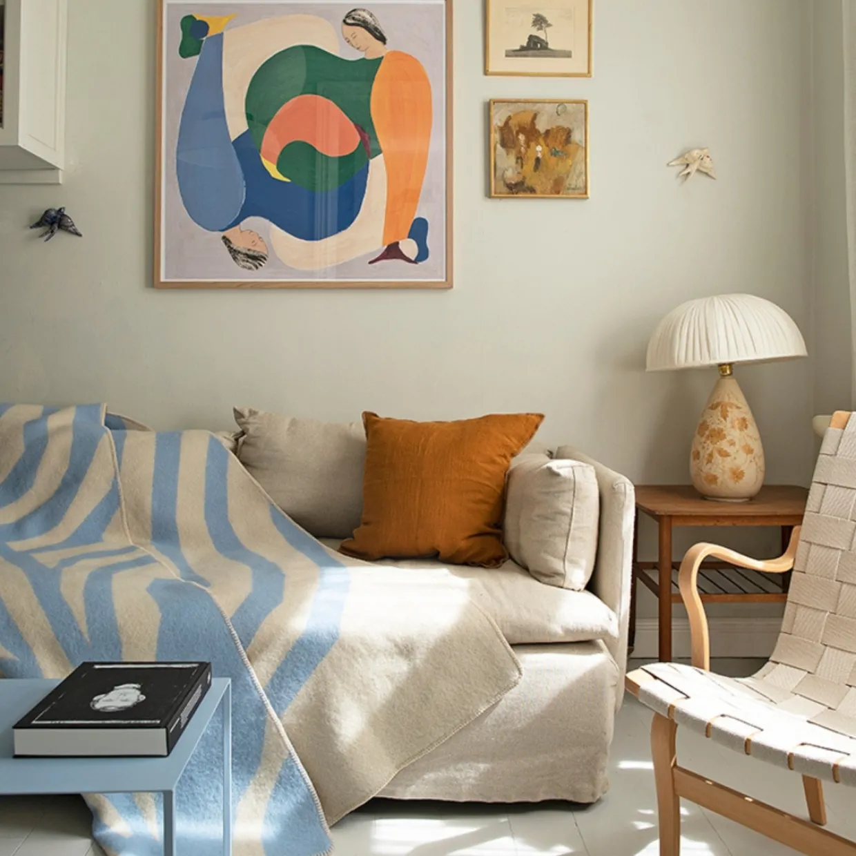 Pläd Pugh 130x200 Blå