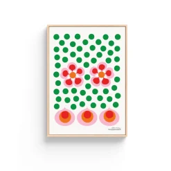 Poster Bird´s 1967 - no.6 grön/vit