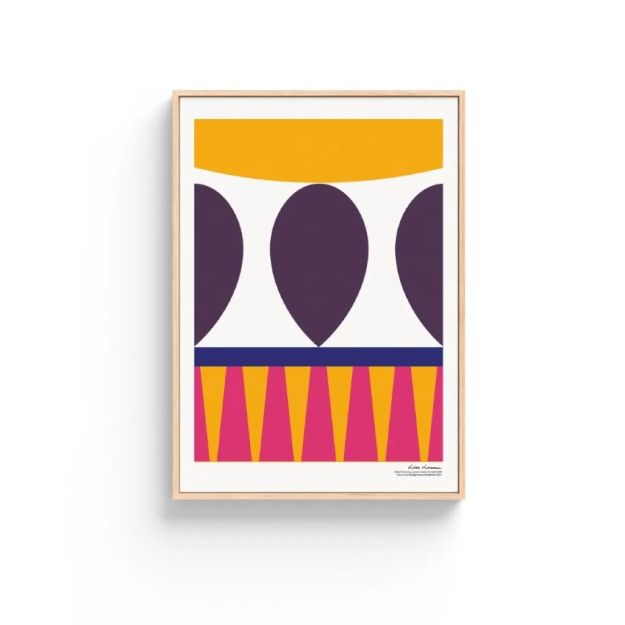 Poster Bird´s 1967 - no.1 Rosa/Gul