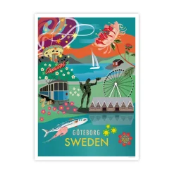 Poster city Göteborg 30x40 cm