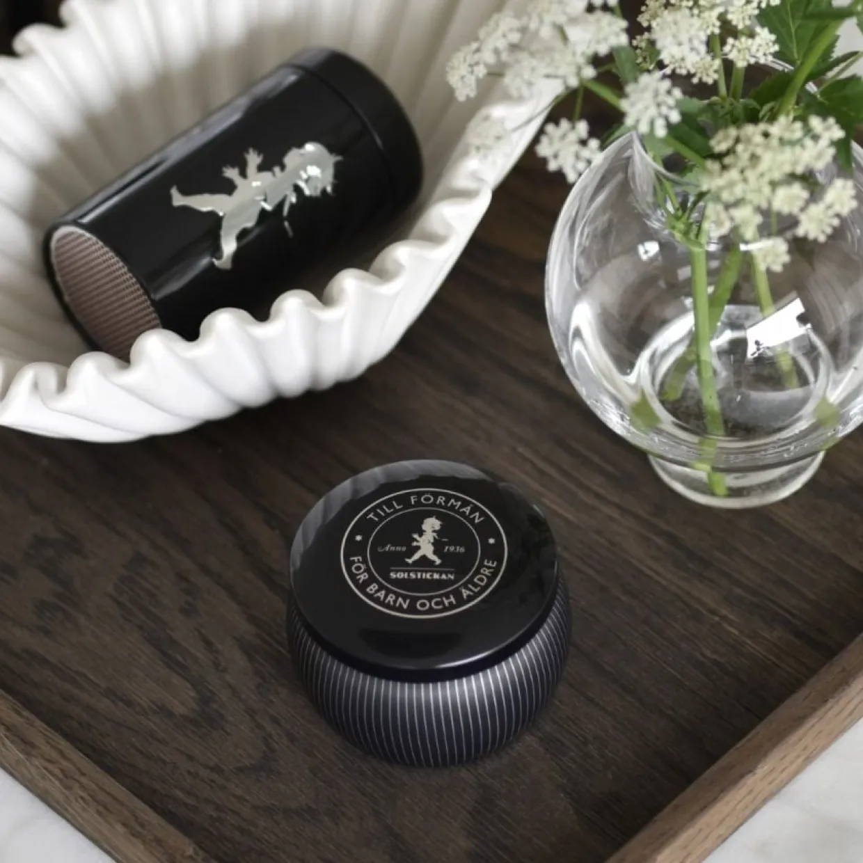 Presentask Doftljus + Tändsticksrör Svart