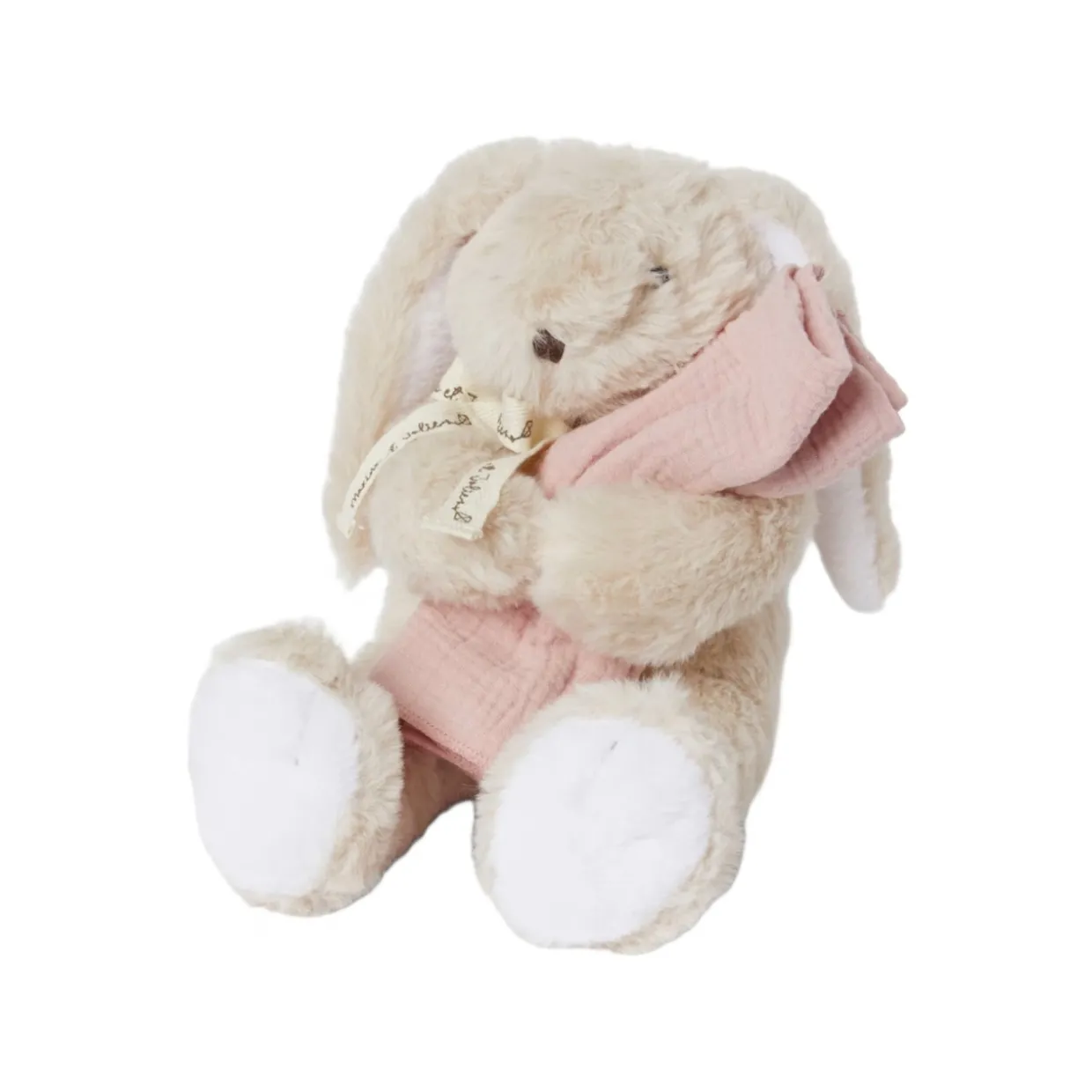 Presentbox Camille kanin + filt Rosa