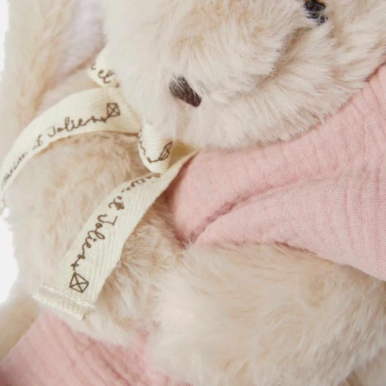 Presentbox Camille kanin + filt Rosa