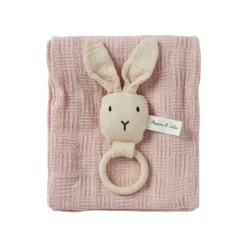 Presentbox Etienne skallra + filt Rosa