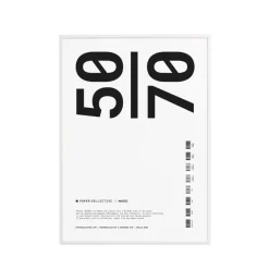 Ram Trä Plexi Vit 50x70 cm