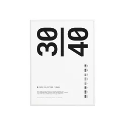 Ram Trä Plexi Vit 30x40 cm