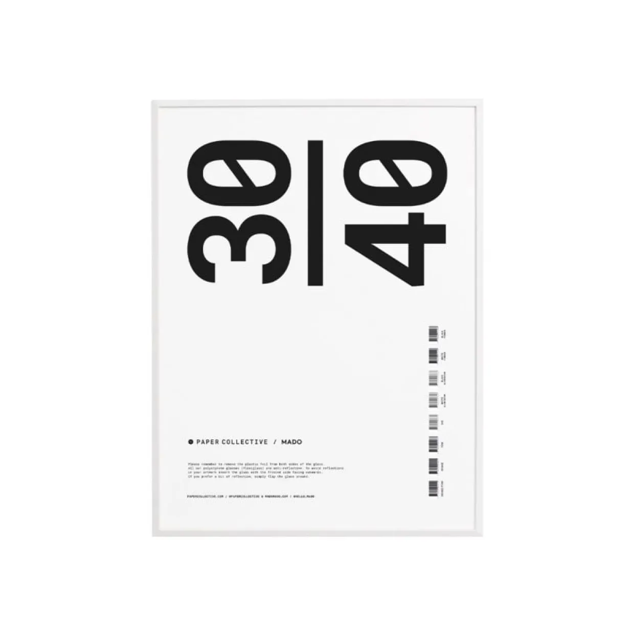 Ram Trä Plexi Vit 30x40 cm