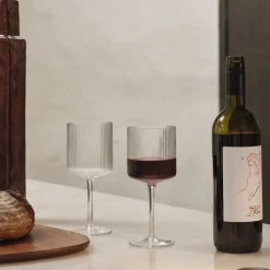 Rödvinsglas Ripple 2-pack Klar