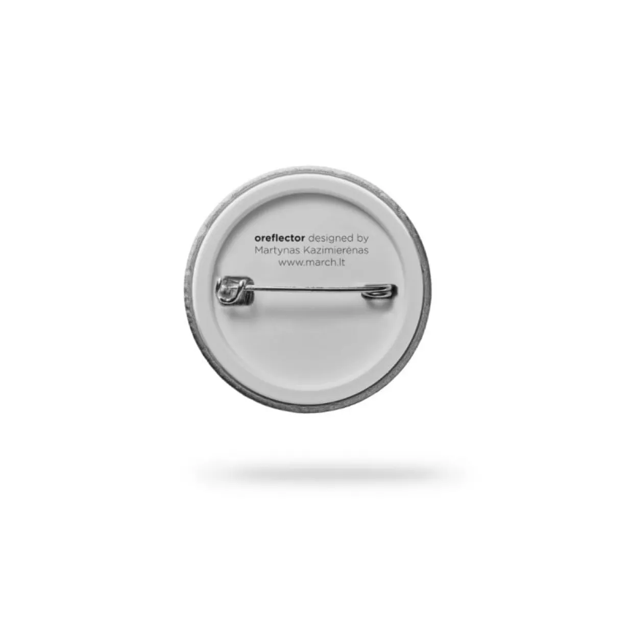 Reflekterande pin liten silver