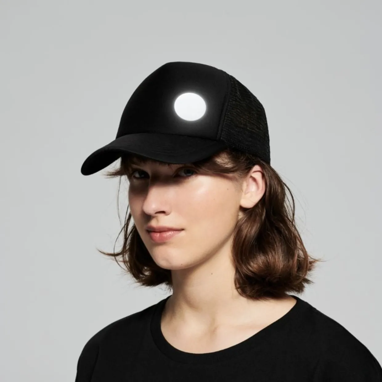 Reflekterande pin stor svart