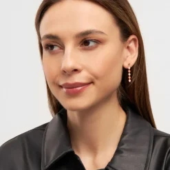 Örhänge Confetti Long Guld Korall/Rosa