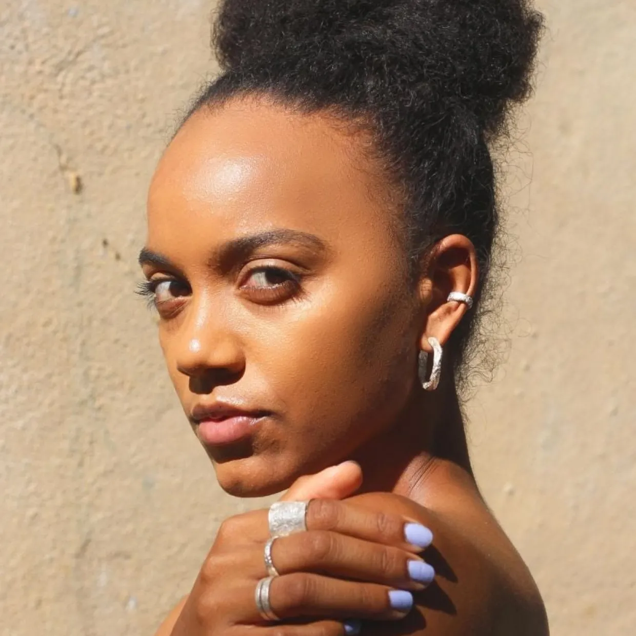 Örhänge earcuff smält mindre