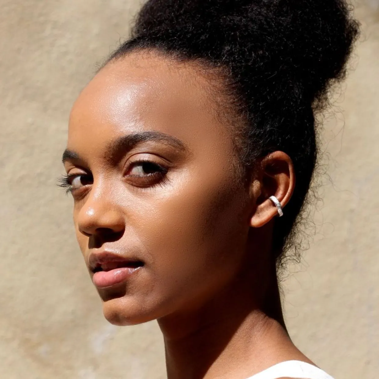 Örhänge earcuff smält större