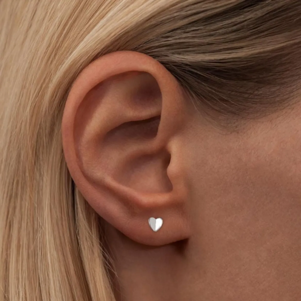 Örhänge Heart wings silver 1 st silver