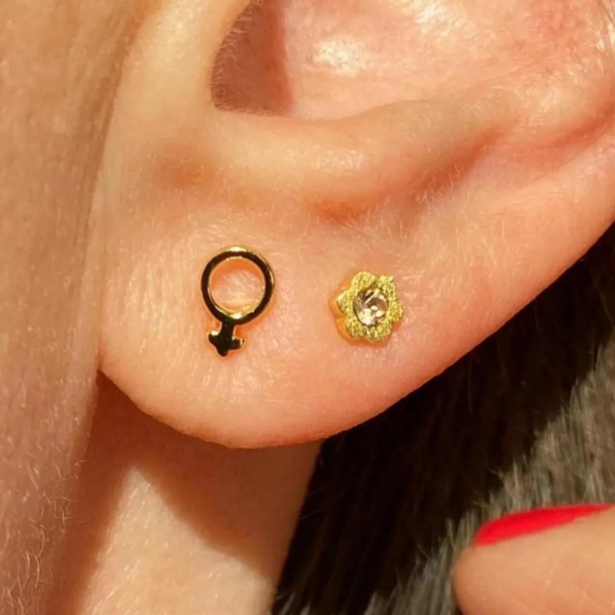 Örhänge Venus Guld 1 st guld