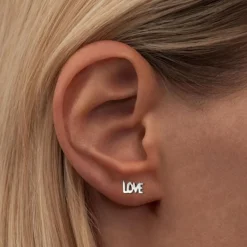 Örhänge Word - Love 1 st Silver