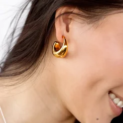 Örhängen Bolded Guld