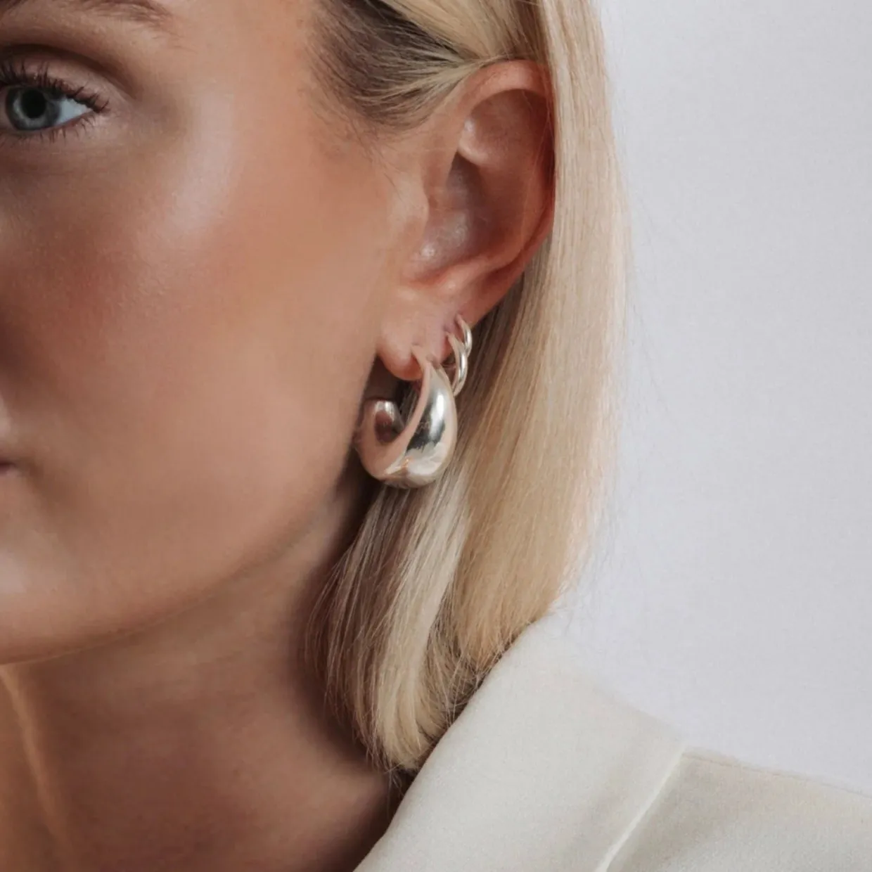 Örhängen Bolded Silver