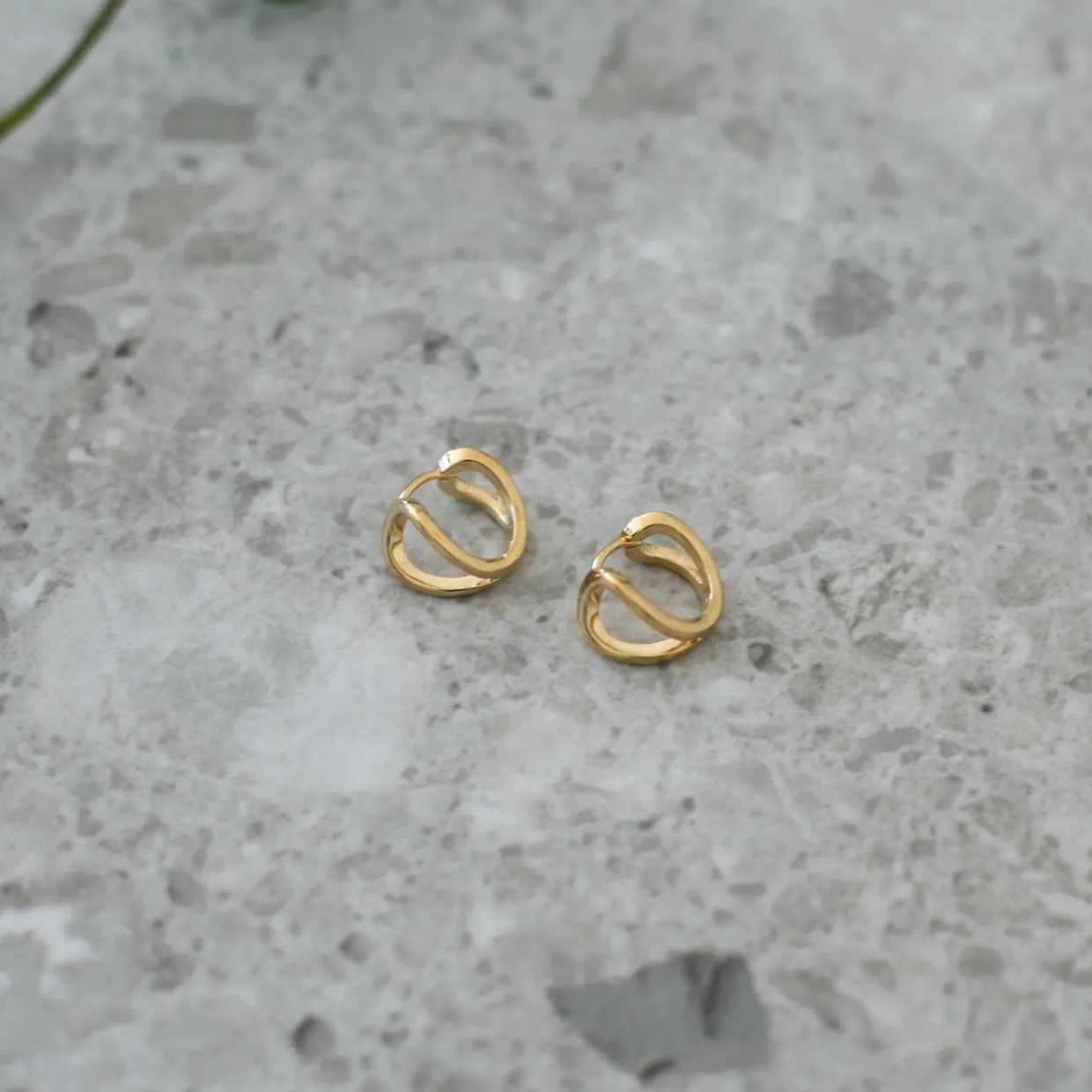 Örhängen Drop loop Guld