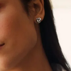 Örhängen Infinity Knot Small Stål