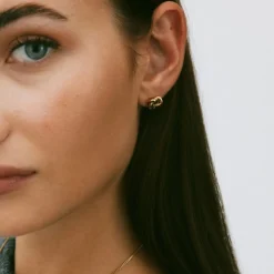 Örhängen Infinity Knot Small Guld