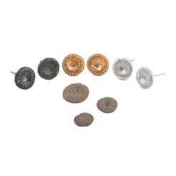 Örhängen Knappkorall oxid