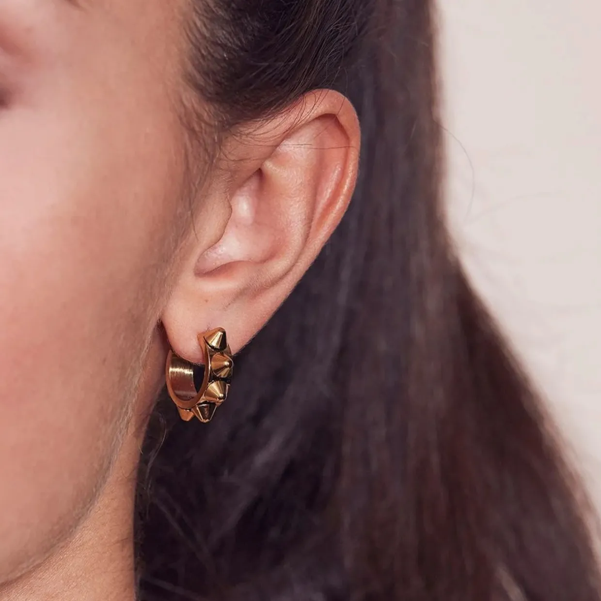 Örhängen Peak Creoles S Guld