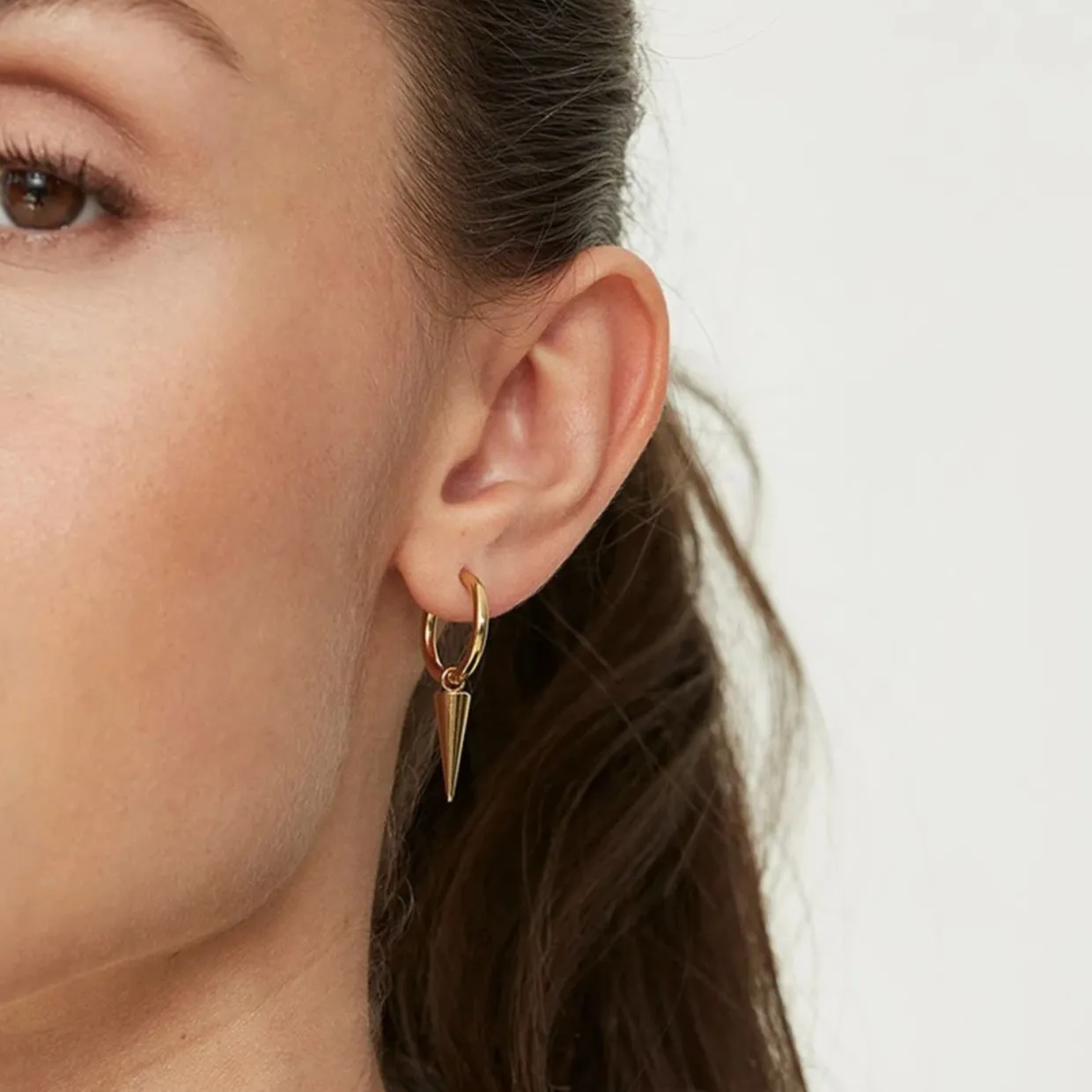 Örhängen Peak Hoops Guld