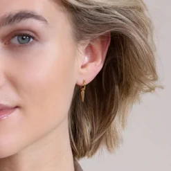 Örhängen Peak Hoops Mini Guld