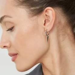 Örhängen Peak Hoops Stål