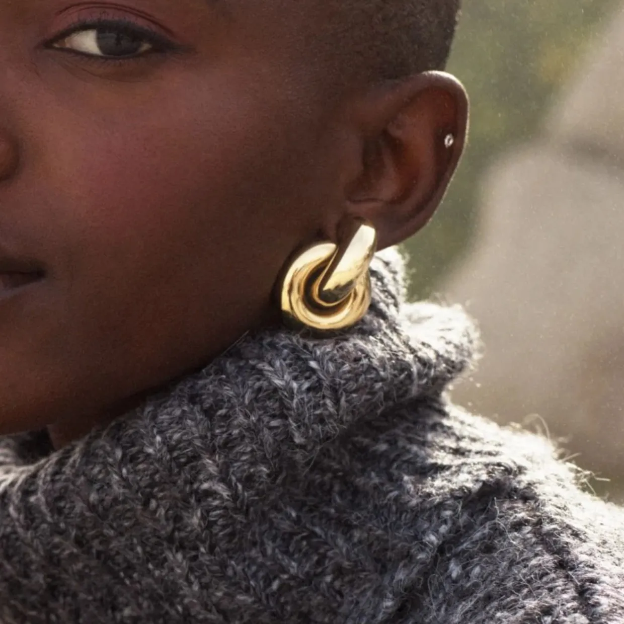 Örhängen Redondo Studs L Guld