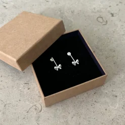 Örhängen Rosetta lång silver