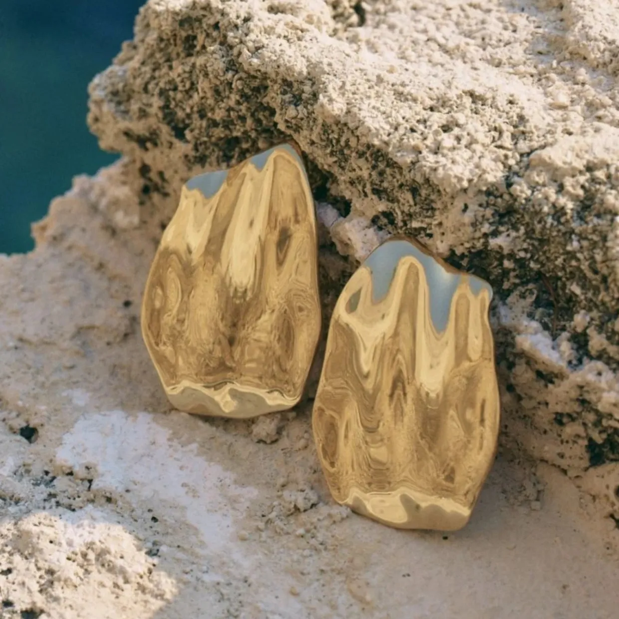 Örhängen Tidal Large Guld