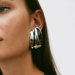 Örhängen Tidal Large Stål