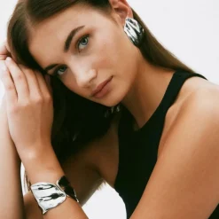 Örhängen Tidal Large Stål