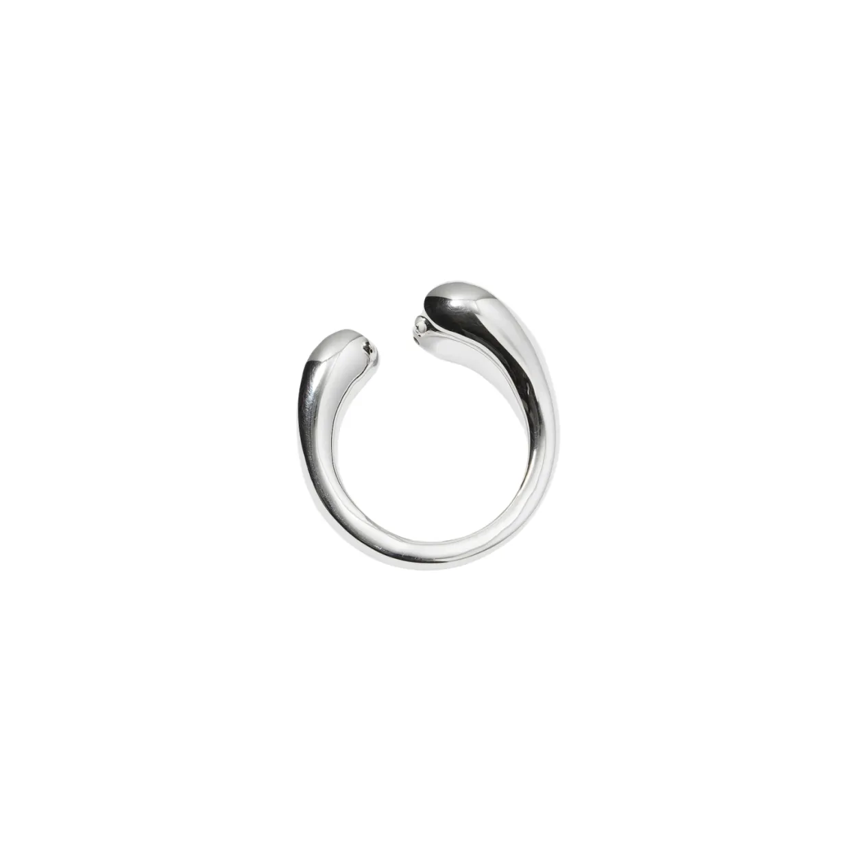 Ring Bolded Drops Silver