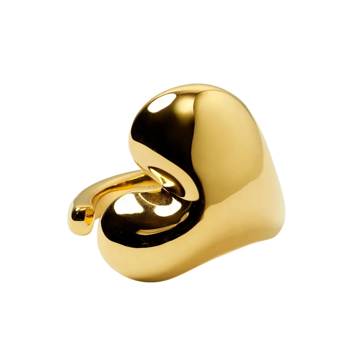 Ring Bolded Heart Guld