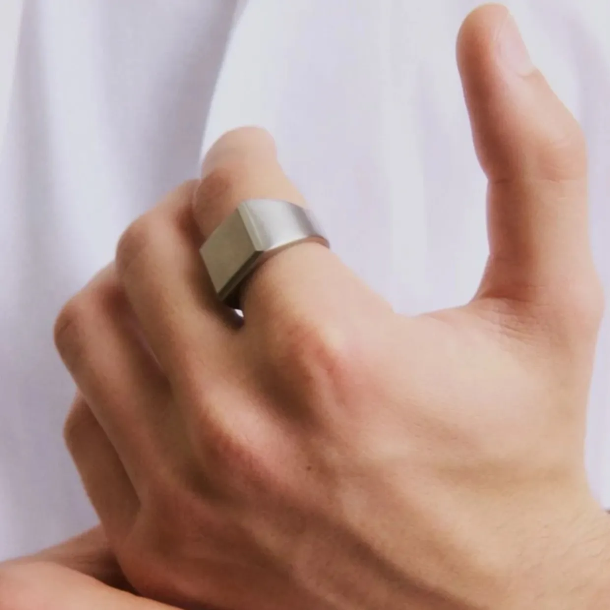 Ring Cole Signet Matt Stål