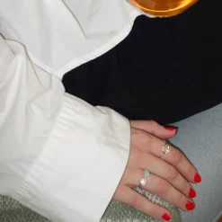 Ring Dear Silver Turkos 16 mm