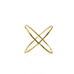 Ring Korsad mässing