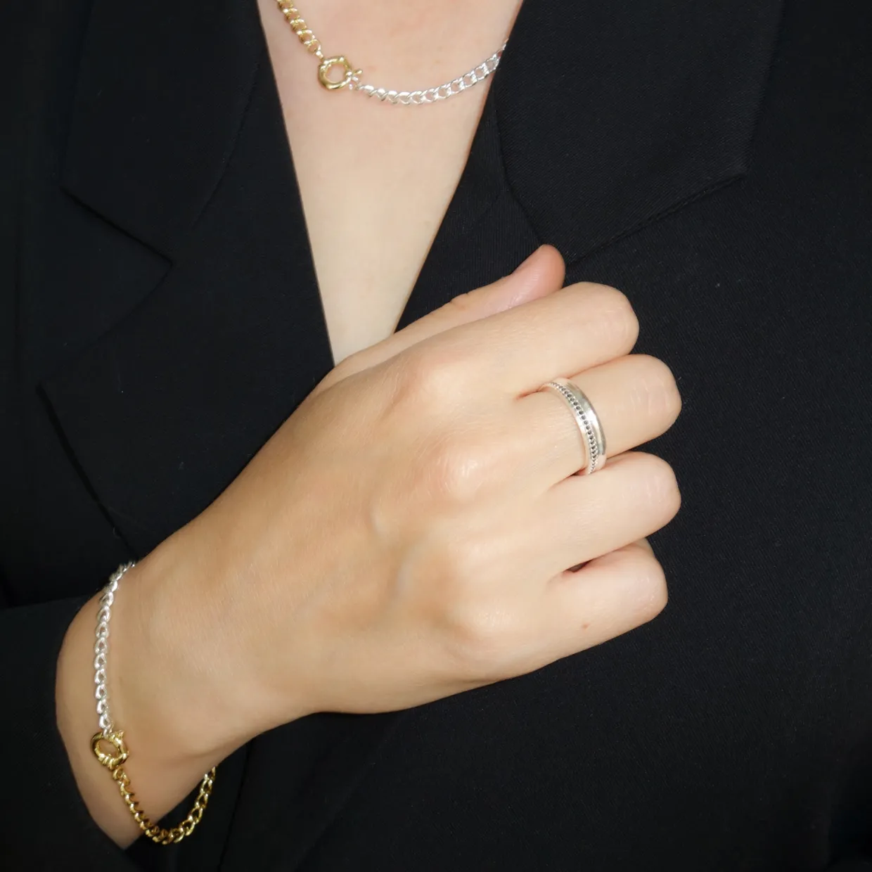 Ring Nano Silver/svart