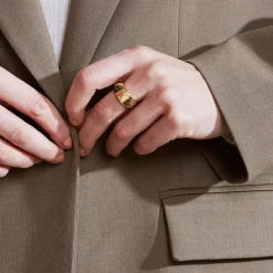 Ring Peak Rivet Guld